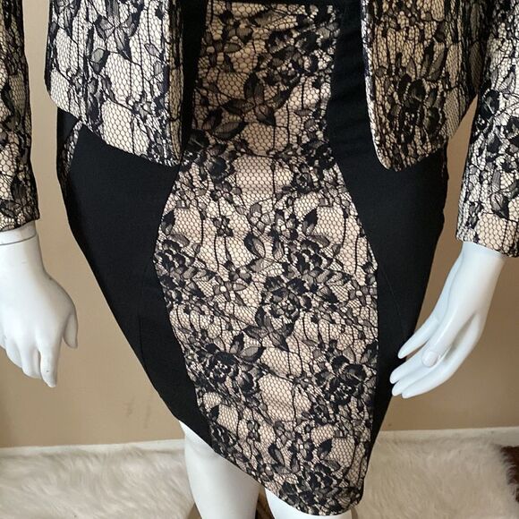 Kardashian Kollection Lace Blazer w/Matching Dress - Size M - Picture 8 of 17
